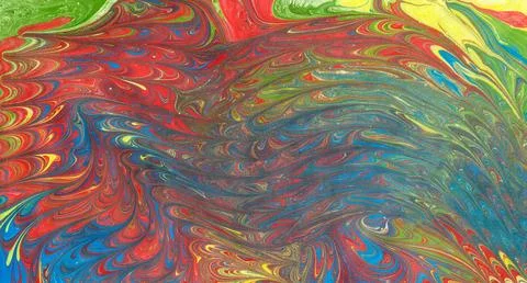 Abstract multicoloured paint background. Stock Illustration