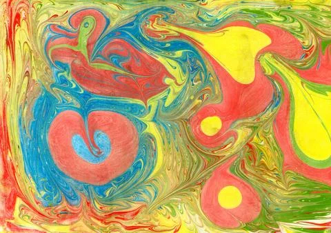 Abstract multicoloured paint background. Stock Illustration