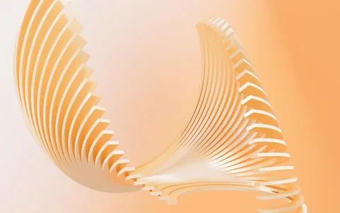 Abstract multilevel curves background, 3d rendering. Stock Illustration