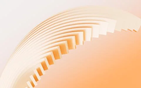 Abstract multilevel curves background, 3d rendering. Stock Illustration