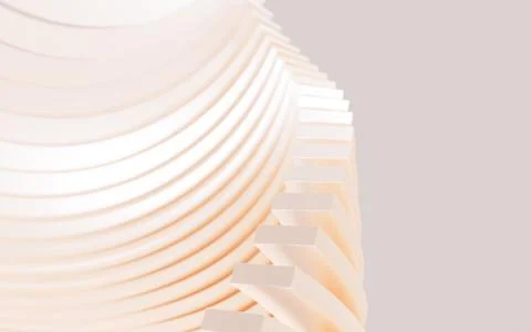 Abstract multilevel curves background, 3d rendering. Stock Illustration
