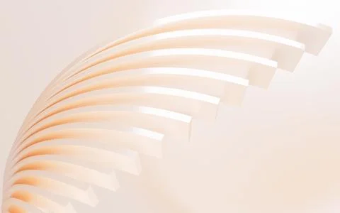 Abstract multilevel curves background, 3d rendering. Stock Illustration