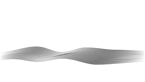 Abstract Multy Line Wave Art Background Template Illustrazione stock
