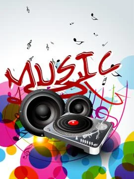 Abstract music background design Illustrazione stock