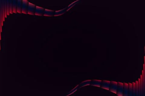 Abstract music background with glowing red and neon lines creating Illustrazione stock