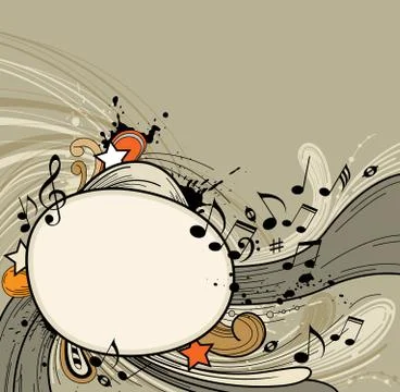 Abstract music  background Stock Illustration