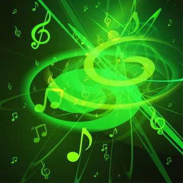 Abstract Music Background Stock Illustration