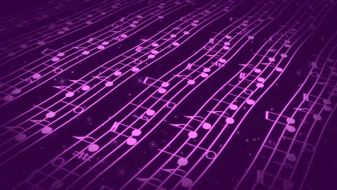 Abstract music background with notes Stock Footage 105586453