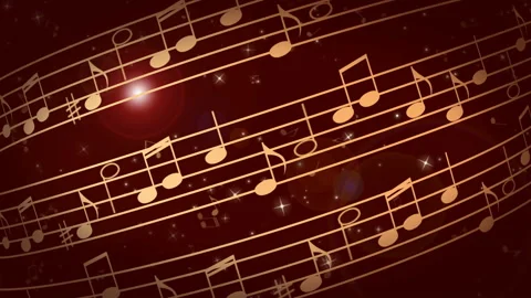 Abstract music background with notes Stock Footage 106047686