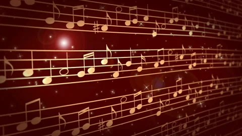 Abstract music background with notes Stock Footage 106738045