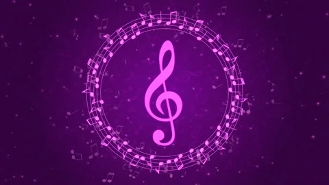 Abstract music background with notes Stock Footage 107472419