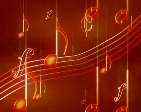 Abstract music background with red screen Stock-Footage 255028690