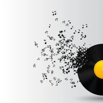 Abstract Music Background Vector Illustration for Your Design Stock Illustration