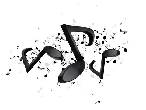 Abstract music bckground with notes. Abstract vector illustration with Illustrazione stock