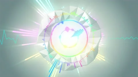 Abstract music equalizer background lights sound waves in disco dance in 4k Stockbeeldmateriaal 59933912