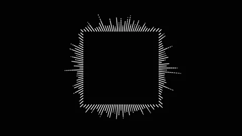 Abstract Music Hud Circle Equalizer Background Stock Footage 139401648