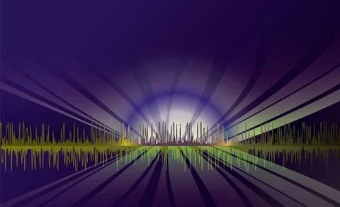 Abstract music light effect background design, gradient  wallpaper Stock Illustration