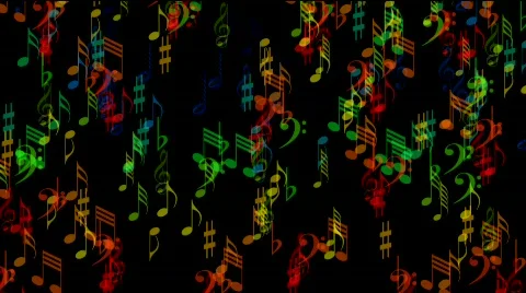 Abstract music notes Stock-Footage 568378