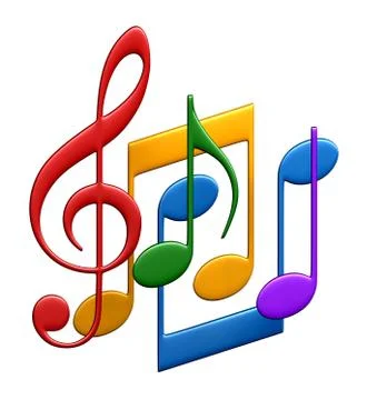 Abstract music notes Stock Illustration