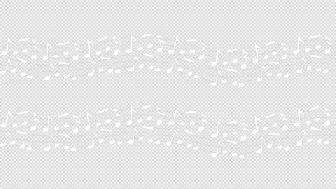 Abstract music notes seamless loop animation with flowing line effect. Stock Footage 315364352