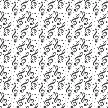 Abstract music seamless pattern background vector illustration for your desig Stock Illustration