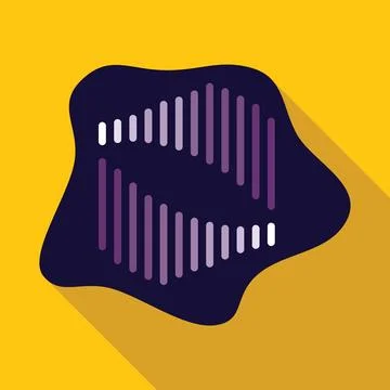 Abstract music wave pattern representing audio track playing on digital music Stock Illustration