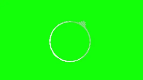 Abstract Music Waves Visualization. Green Screen Background. Stock Footage 246573025