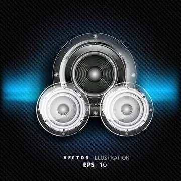 Abstract musical background with carbon texture 스톡 일러스트