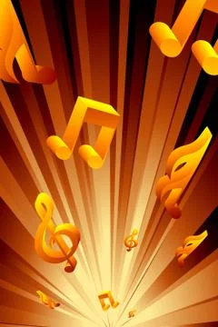 Abstract musical background Stock-Illustration