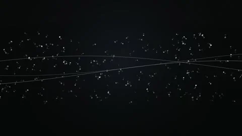 Abstract musical notes float against a dark background Stock Footage 327339120