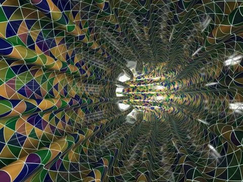 Abstract Mysterious Vortex. 3D Stock Illustration