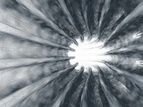 Abstract Mysterious Vortex. 3D Stock Illustration