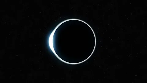 Abstract Mystery Planet Eclipse Stock Footage 181237742