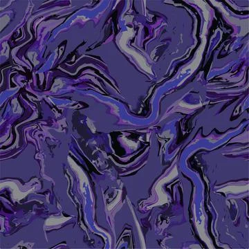 Abstract mystical violet background with Fluid Art texture and marble effect. Stock Illustration