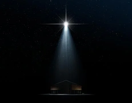 Abstract Nativity Scene Illustrazione stock