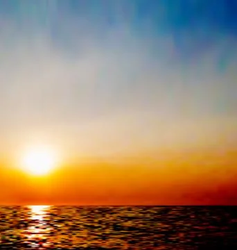 Abstract natural background, sky and sea during sunrise Stock Illustration