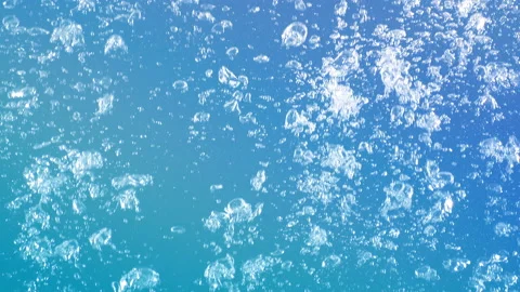 Abstract Natural Full-Frame Rising Hydrogen Energy Gas Bubbles Loop Background Видео 172130136