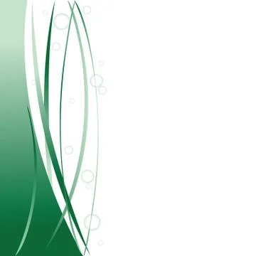 Abstract natural green background with bubbles Stock Illustration