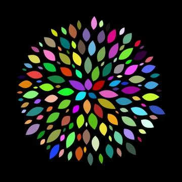 Abstract natural leaves background vector illustration Stock Illustration