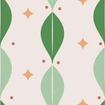 Abstract Natural Seamless Leaves Pattern Background. Vector Illustration EPS1 Illustrazione stock