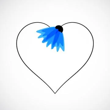 Abstract nature background. Heart theme. Stock Illustration
