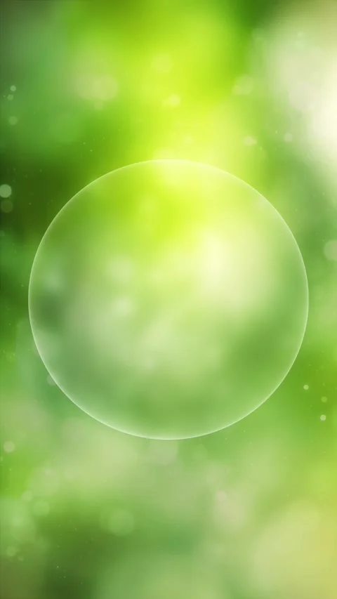 Abstract nature bokeh with empty glass sphere loop vertical animation Stock Footage 345328260