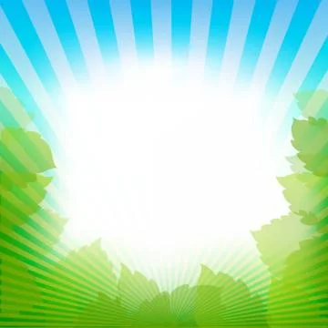 Abstract nature frame background Stock Illustration
