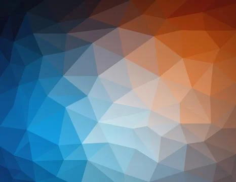 Abstract Nature Geometric Triangular Low Poly Background, Vector Illustration 스톡 일러스트