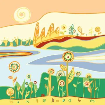 Abstract nature Stock Illustration