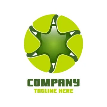 Abstract nature logo Stock Illustration