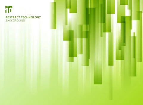 Abstract nature vertical overlap geometric squares shape green natural color Stock Illustration
