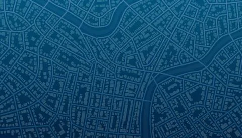Abstract navigation plan of the urban area depicted and roads. Concept of Stock Illustration