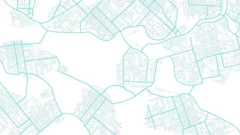 Abstract navigation plan of urban area. Generic city map with signs of streets Stock Illustration