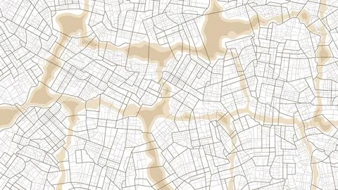 Abstract navigation plan of the urban area depicted as a simple scheme. Ilustración de archivo